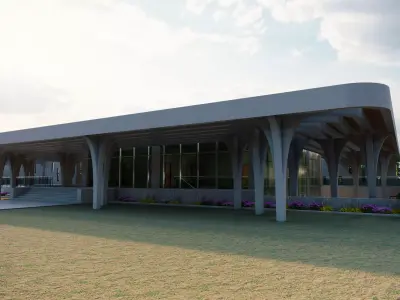 Culture Center 3D model purchase