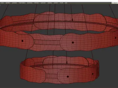 SOLSTICE TIERED PENDANT Low-poly 3D model