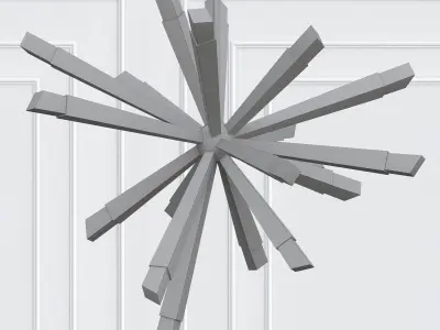 Starburst Pendant 3D model