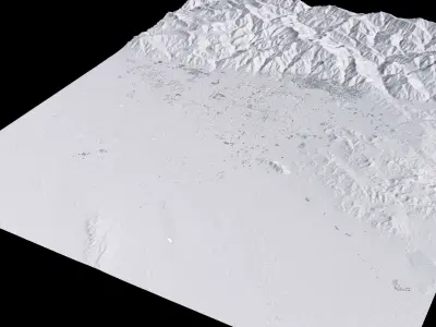 Tehran Iran City Landscape 3D Model 3D model