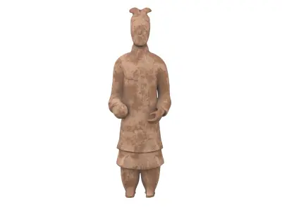 Qin Dynasty Terracotta Army Figurine v1 002 Low-poly 3D model