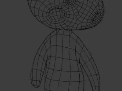 Kodama 3 figurine with eyes 3D print model