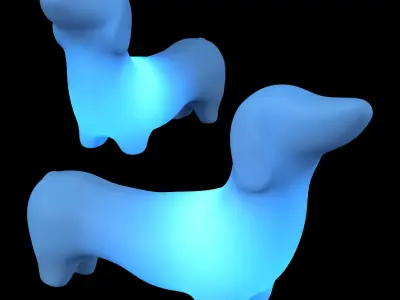 MYPETLAMP - DACHSHUND 3D model