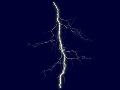 Realistic 3D Lightning CG-03 3D model