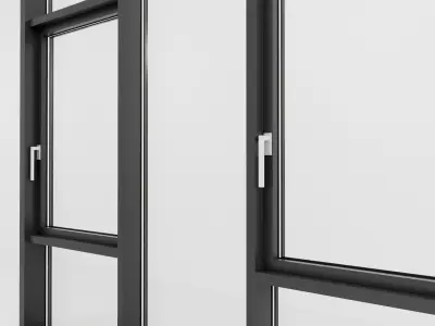 Panoramic glazing Stained glass 69 Low-poly 3D model