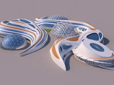 0089 - Organic Building 3D model
