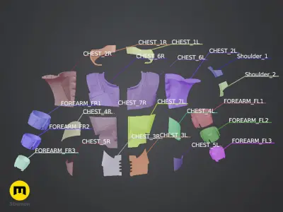 Glossu Rabban Harkonnen armor - Dune 3D print model