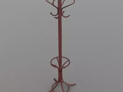 Coat Hanger Low-poly 3D model