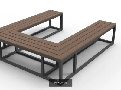 BENCH COLLECTION n 3D Model Pack