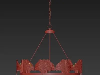 CURREY AND COMPANY GIN KYO CHANDELIER 3D model