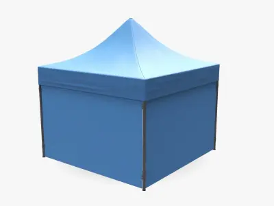 Display tent mockup 02 3D model