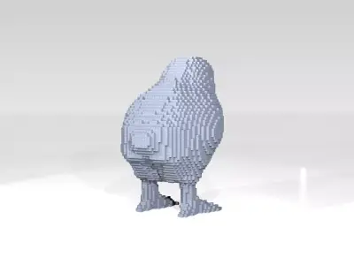 Chick Voxel 3D model