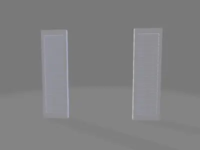 Window and Shutters Set Low-poly 3D model