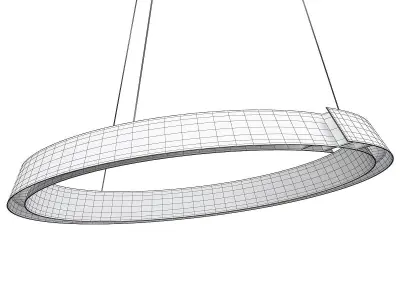 SWIRL CEILING LAMP Low-poly 3D model