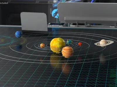  Cartoon Solar System 