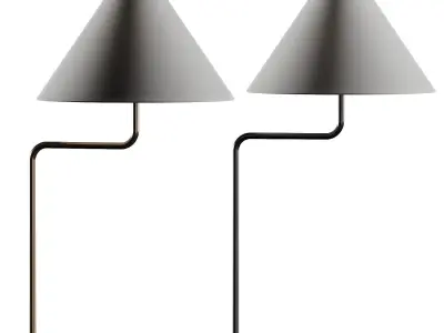 Pottery Barn Monroe Metal Table Lamp 3D model