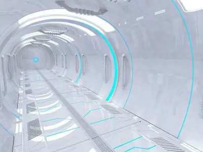 Sci fi Corridor 3D model
