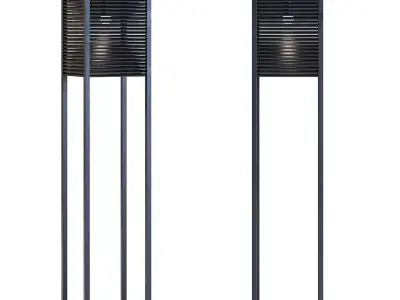 Ocean Cay Shutters Floor Lamp 3D model