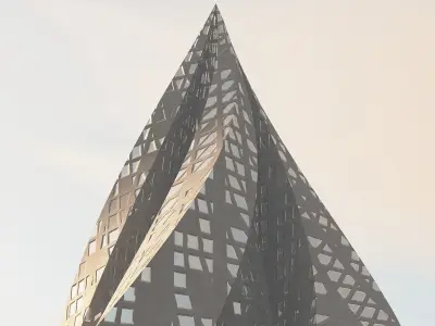 Pyramid skyscraper 3D model