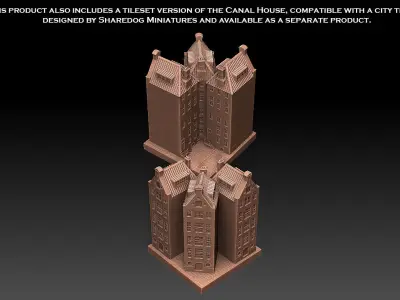 Canal  House 3D print model