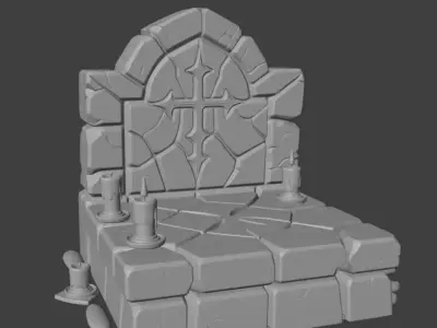 Halloween Altar 3D model