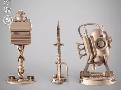 STAR WARS Moss Eisley Cantina Instruments 3D print model