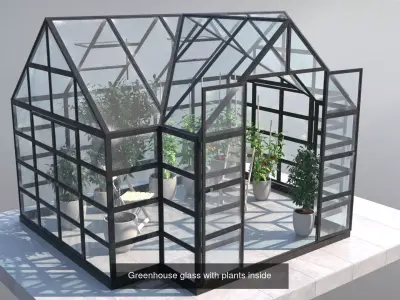 greenhouse set  3D Model Pack purchase
