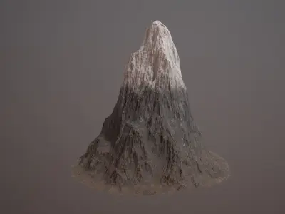 Mountain PBR GameReady Low-poly 3D model