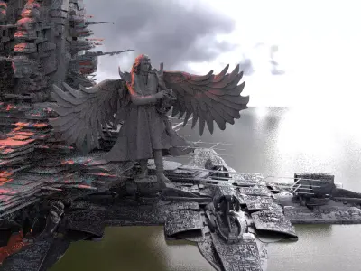 High Cult Leader Cult Space Facility 3D model