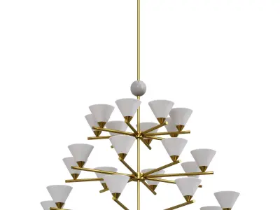 Cleo Three Tier Chandelier by Lalume 3D model
