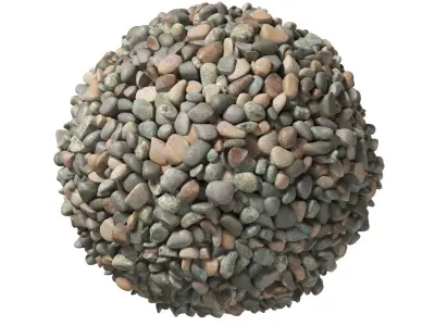 Large multi coloured pebbles stones texture Texture