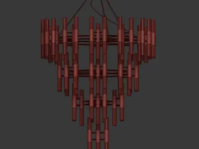 Waterfall Chandelier Luxxu 3D model