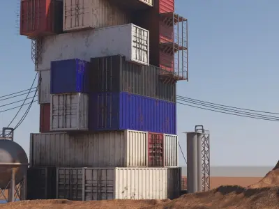 Container Condo 3D model