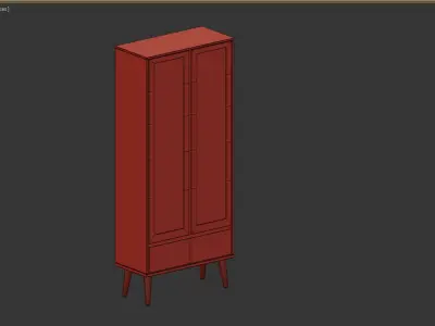 Glass cabinet NAGANO 3D model purchase