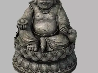 Religion - Statues - Buddha 3D model