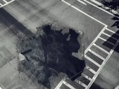 Hole ground damage 3D model