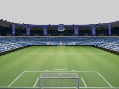 Everton Football Stadium Low-poly 3D model