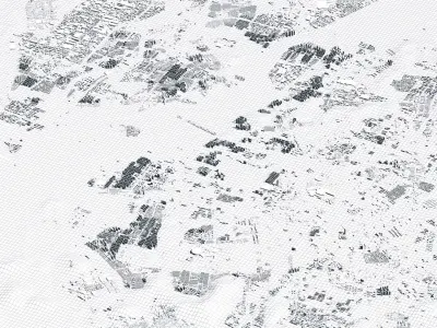 Gwangju South Korea City Landscape 3D Model 3D model