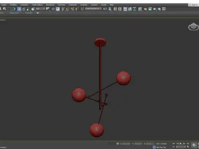 RD15 CHANDELIER Low-poly 3D model