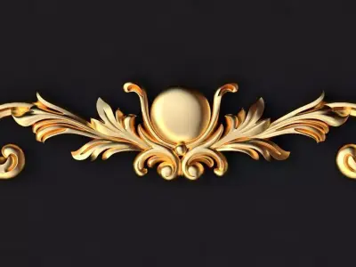 dekor golden ornament 3D model purchase
