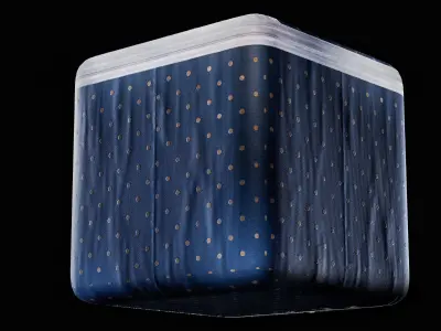 VintageWallpaperPack Low-poly 3D model