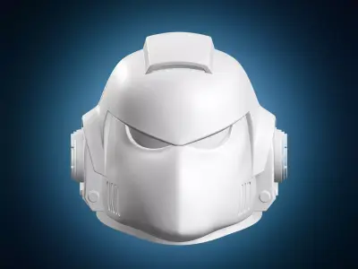 Sci-fi Armored Soldier Helmet 3D print model