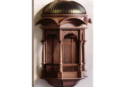 morocco gazebo facade 940 Low-poly 3D model