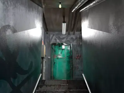 Old Hospital Room 3 Low-poly 3D model