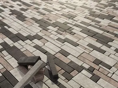 Paving brick clincer 3D model