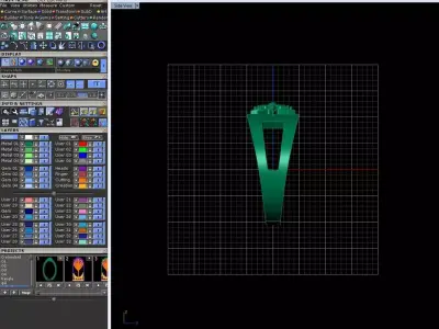 Architectural Star Ring 3D print model