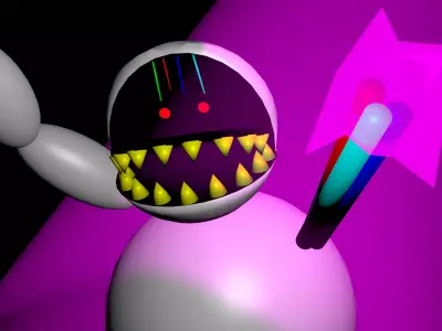 green fat animatronic 3D model