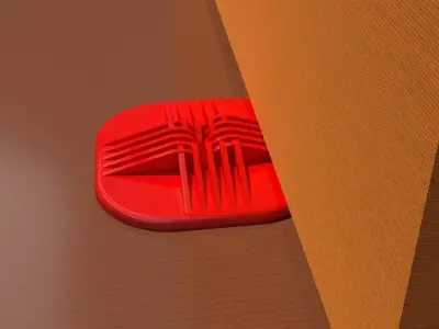 A decorative doorstop 3D print model