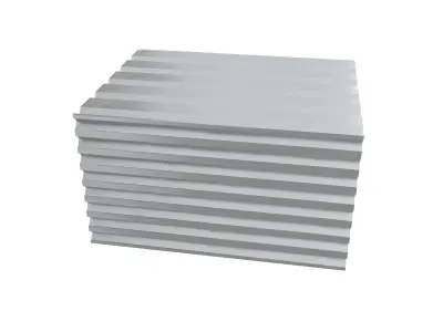 Pile Of Profiled Sheet v1 001 Low-poly 3D model