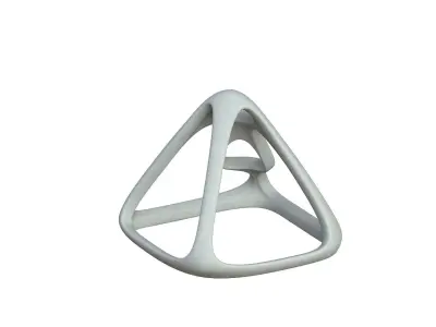 SciFi Cube Object No 57948 Low Poly Shape Low-poly 3D model